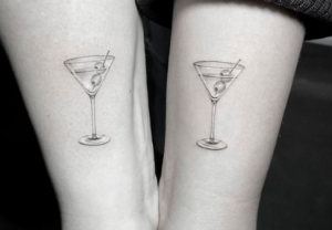 martini glass tattoos