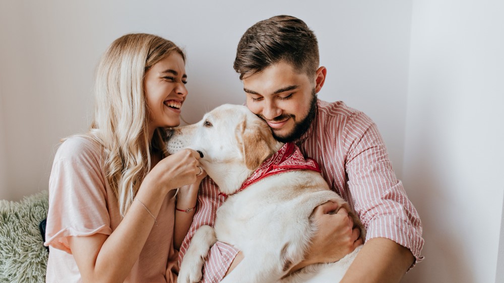 Couple with pet photography